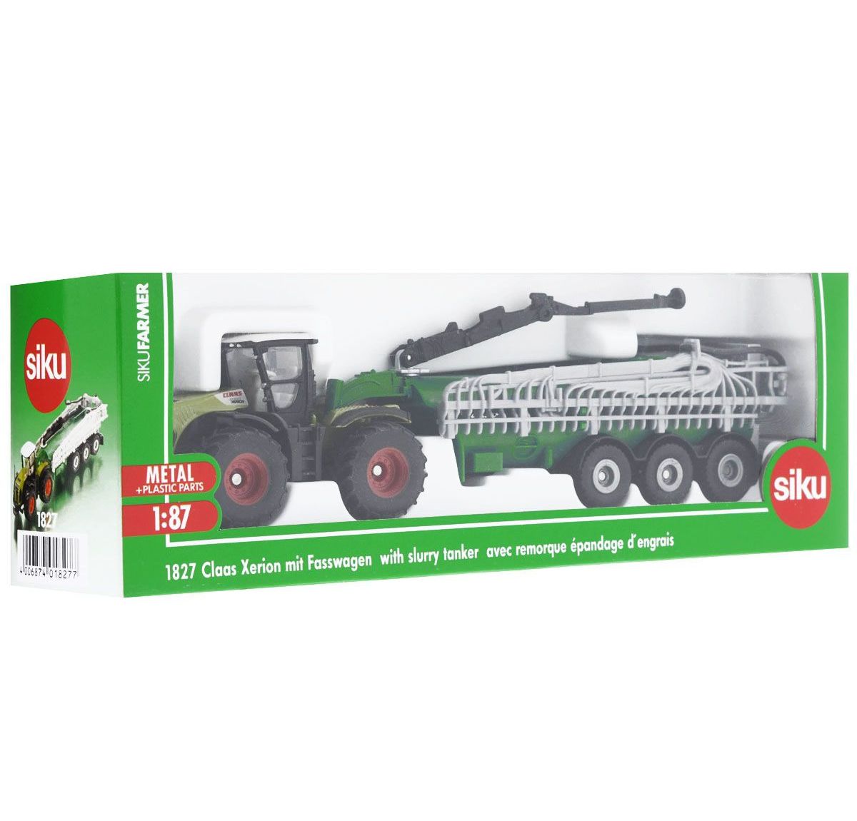 Трактор Claas Xerion с вакуумным танкером  